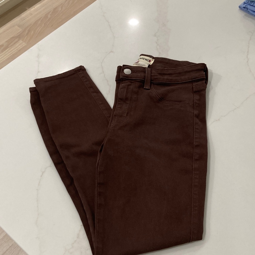 L'AGENCE Brown Skinny Jeans